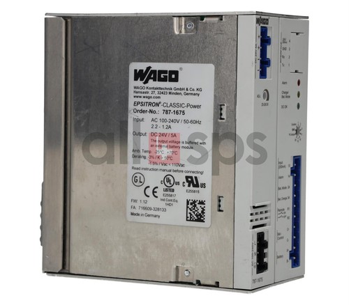 WAGO SWITCHED-MODE POWER SUPPLY, 787-1675 (USED) - Picture 6 of 6