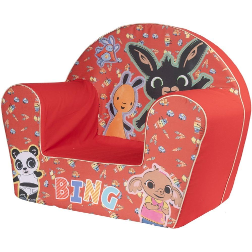 Poltroncina Bing Bambini Comoda e Sicura con Flop – Design Colorato Rosso