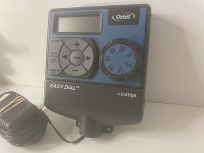 Orbit easy dial Simple 4 station Irrigation Sprinkler timer 28954