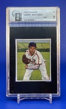 Harry Brecheen 1950 Bowman Baseball St. Louis Cardinals Graded GAI 7 #90