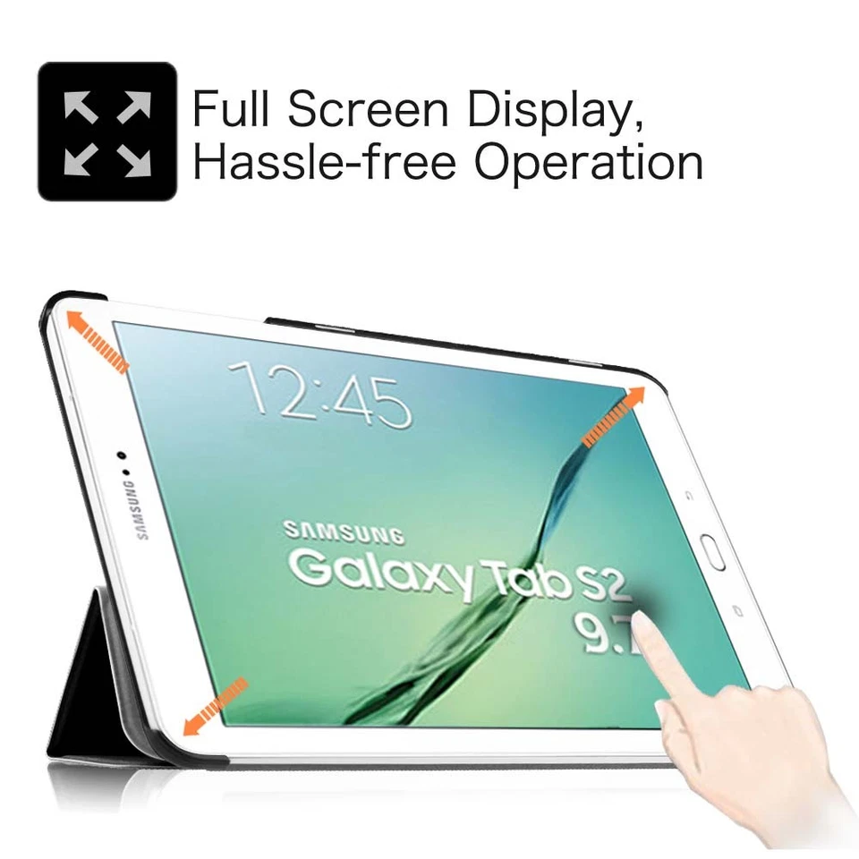 Slim Shell Case Stand Cover for Samsung Galaxy Tab S2 9.7 Tablet SM-T810/815/817 - Image 3 of 4