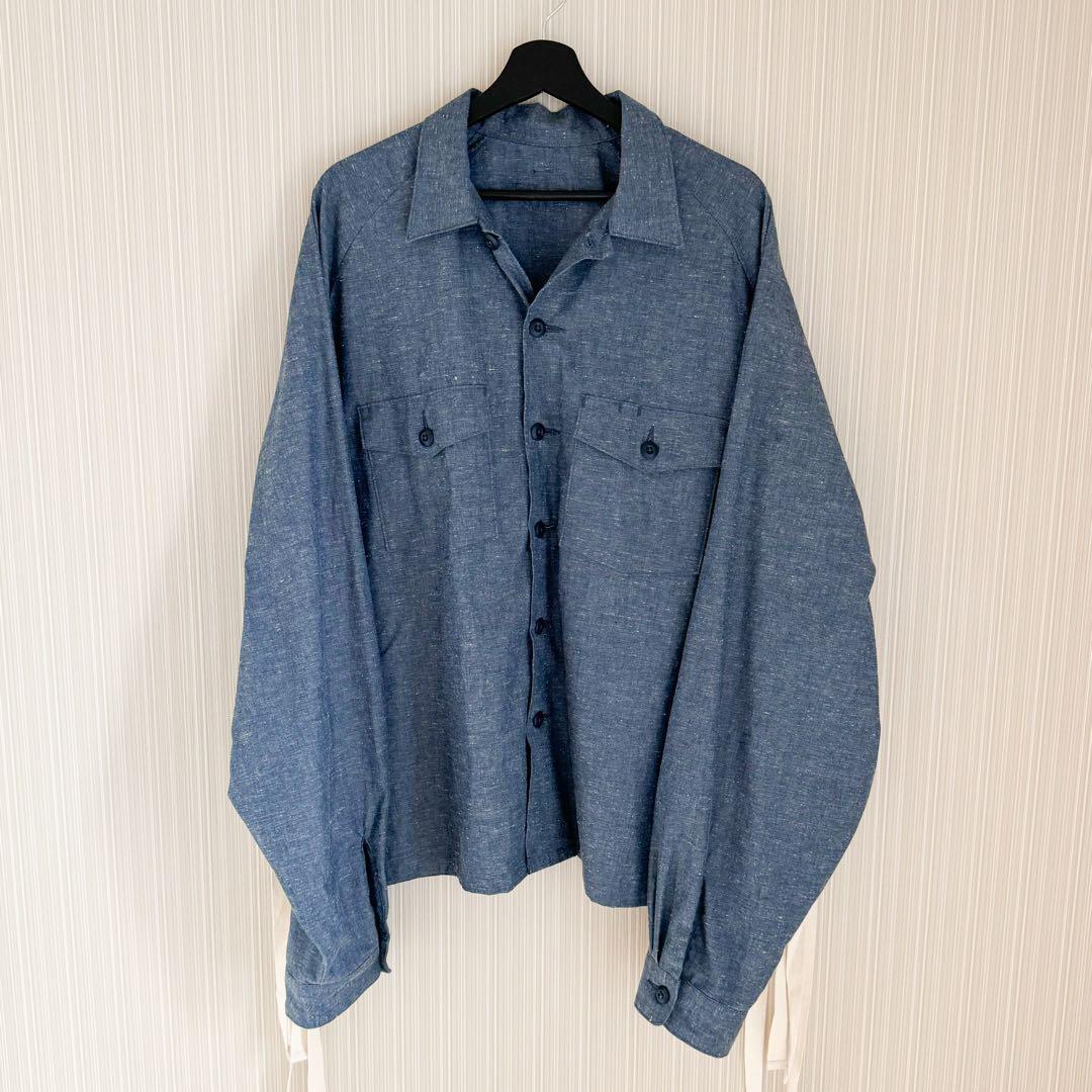 Sillage Fatigue Shirt Pants Indigo Neon Nep Free W72cm/L84cm 