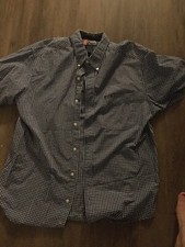 Chaps Mens Button Down Dress .Shirt Size M (BOO)