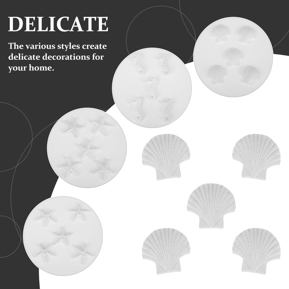 Aquarium Decor Seashells Seahorse Miniature Mediterranean Table Decor