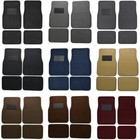Car Carpet Floor Mats 4 Piece Vinyl Heel Pad Rug for Sedan & SUV Car Accessories