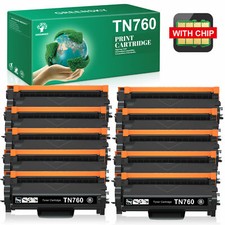 Toner Cartridges for Brother TN760 HL-L2370DW L2370DWXL MFC-L2750DW Printer Lot