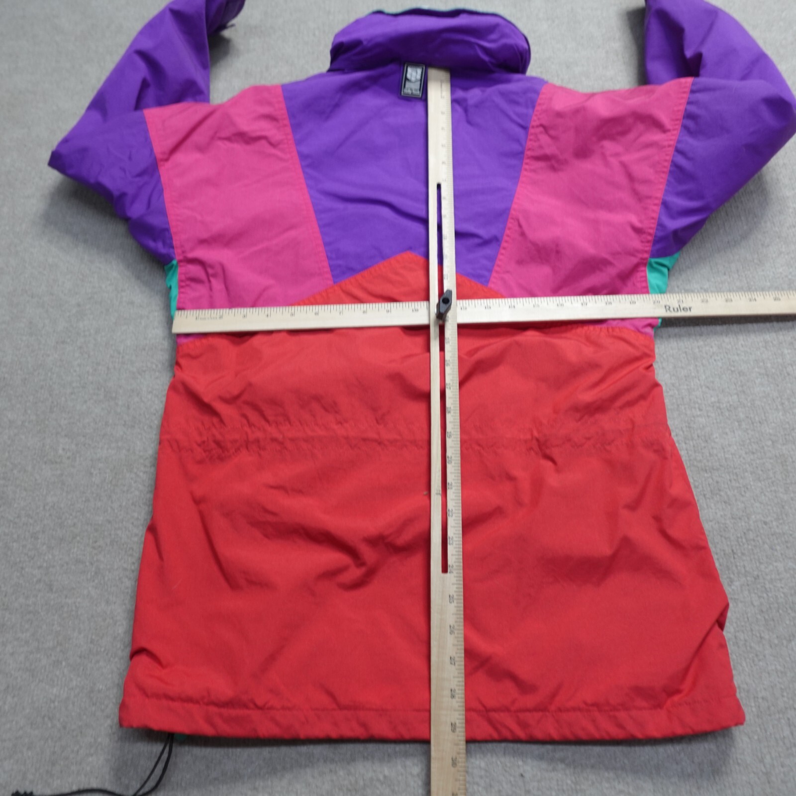 Vintage Helly Hansen Jacket Small Red Purple Teal… - image 5