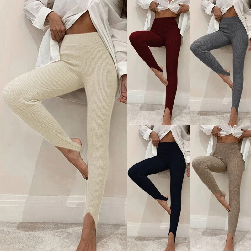 Ladies Leggings Elastic Waisted Underwear Bottoms Women Stretch