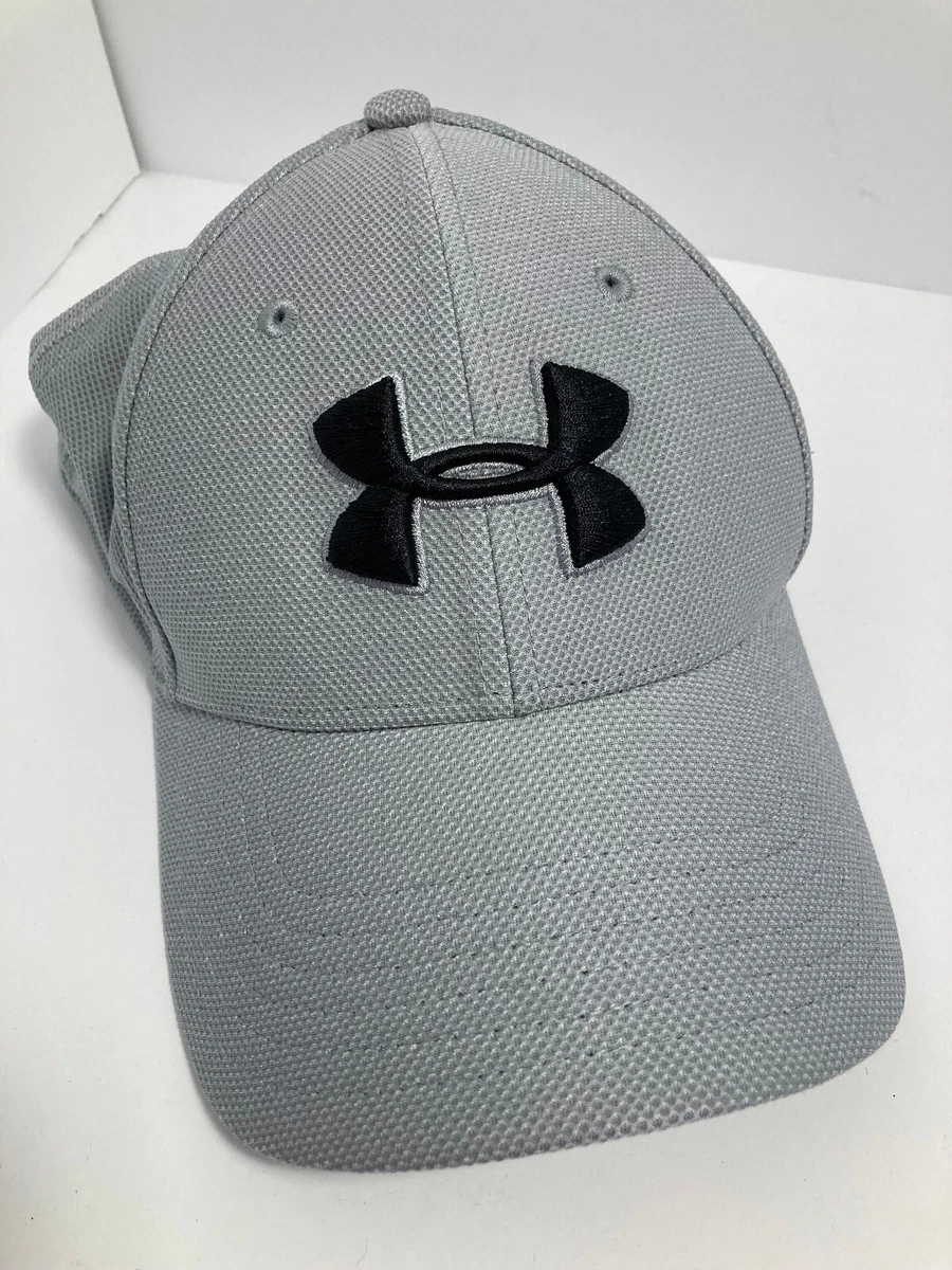 Under Armor Gray Stretch Fit Fitted Hat/Cap Size Small/Medium UA Classic  Fit