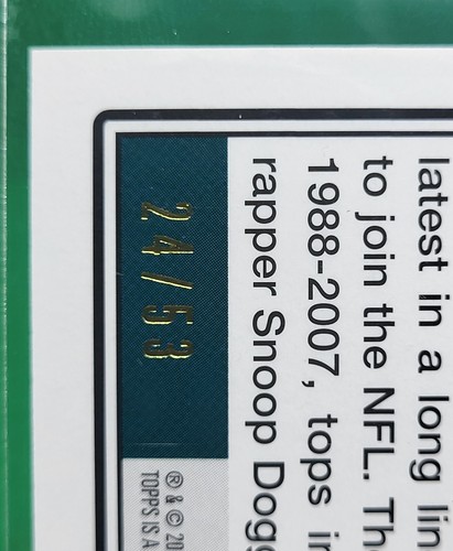 DeSean Jackson 2008 Topps Black RC /53 Philadelphia Eagles - Bild 3 von 3