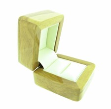 Ring box - natural wood
