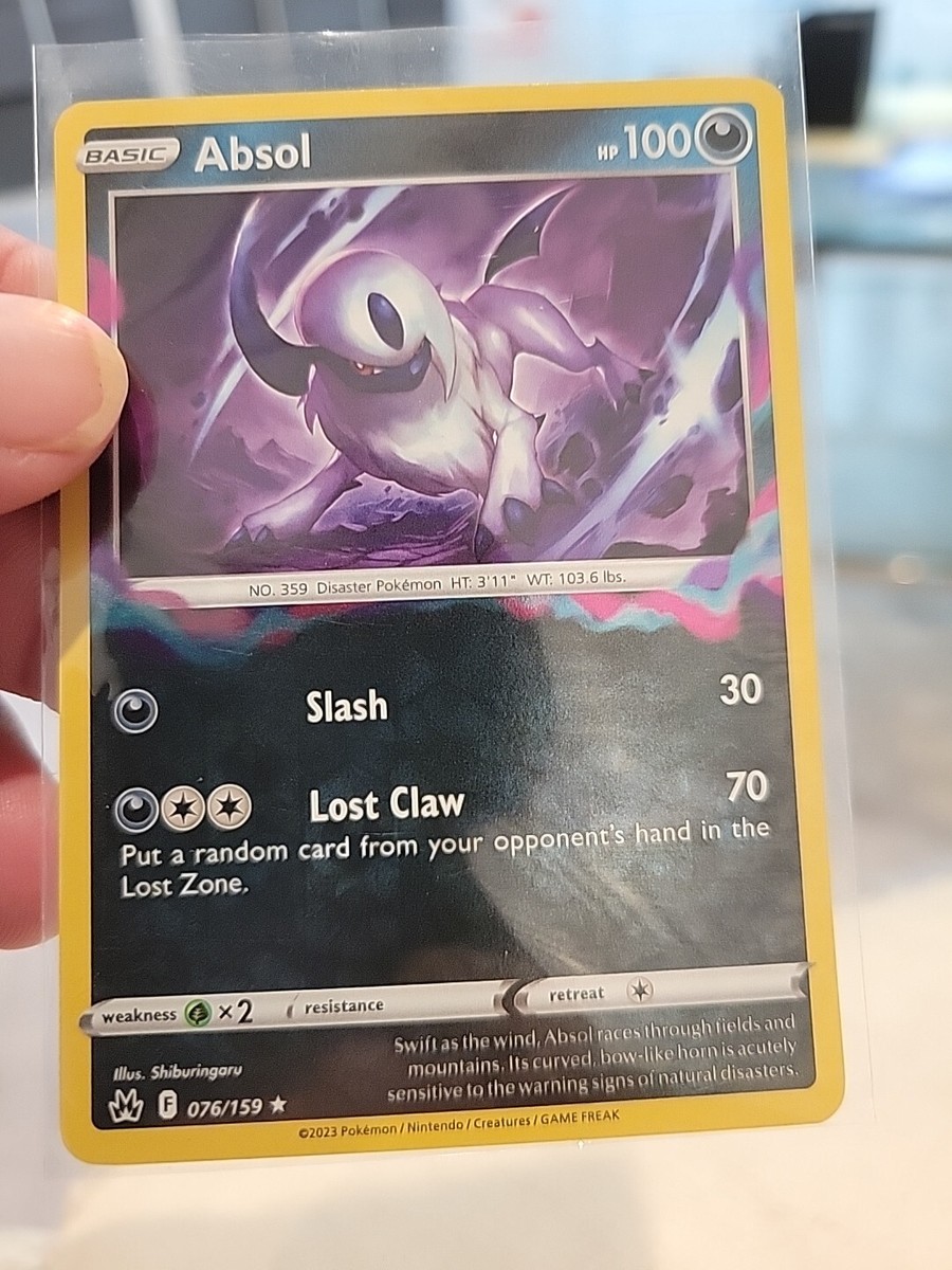 Pokémon TCG Absol Crown Zenith 076/159 Holo Rare | eBay