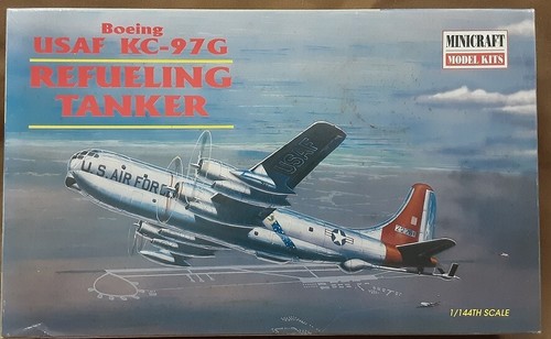 Minicraft 1/144 U S Air Force Boeing KC-97G Tanker Airplane Kit #14441 Open