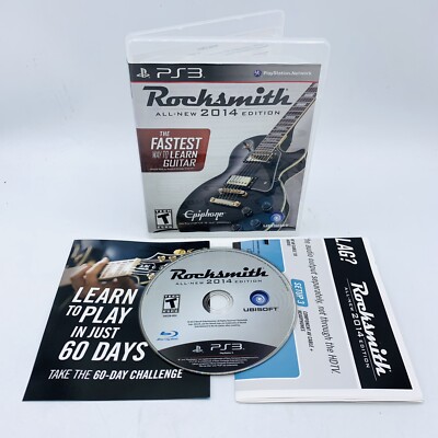 Rocksmith 2014 Edition Playstation 3 PS3 Complete Game Only (Cable Not Included)