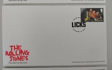 Sello único 2022 de primera clase de The Rolling Stones FDC LICKS Twickenham Pmk