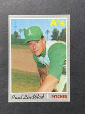 1970 Topps - #408 Paul Lindblad GD-VG