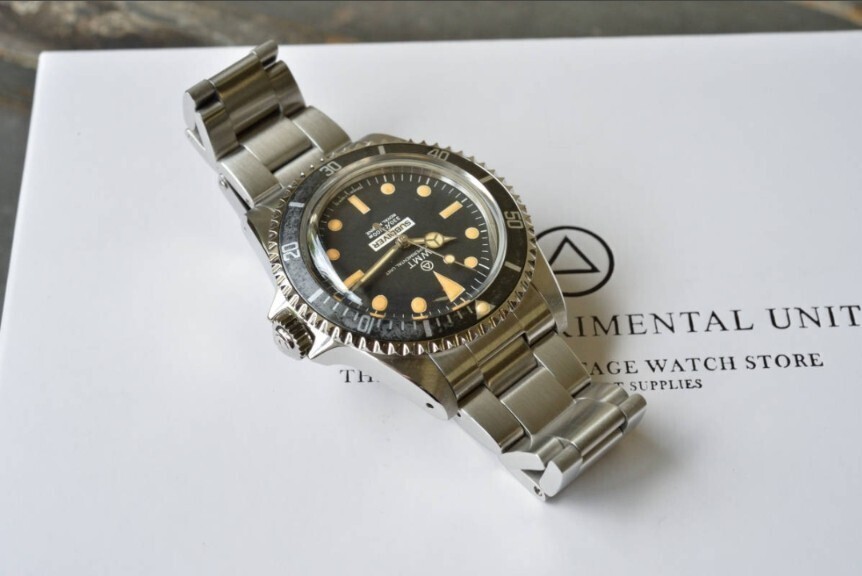 WMT Royal Marine Subdiver 40mm Auto Watch Vintage Style From