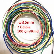 7 Pcs 7 Color 3.5 mm Heat Shrink Tubing Tube Sleeving Wrap cable Assorted 2:1