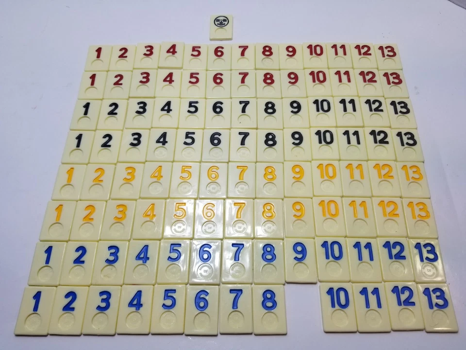 Vintage The Original Rummikub Tile Board Game Pressman 1990 Incomplete As Is - Image 2 of 4