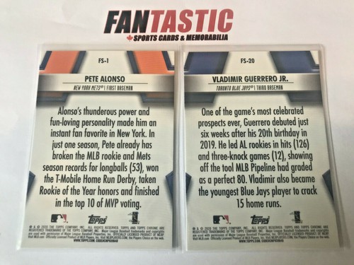 2020 Topps Chrome FUTURE STARS Insert Card YOU PICK inc Tatis, Alonso etc - Picture 2 of 4