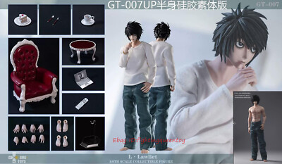 GAMETOYS GT-007UP L·Lawliet 1/6 Action Figure DEATH NOTE Silicone