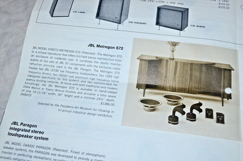 VINTAGE 1967 JBL PARAGON METREGON PL68 Catalog Brochure SPEAKERS & ELECTRONICS - Picture 3 of 6
