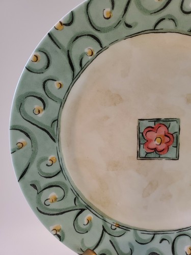 Corelle USA 8.5" Salad/Dessert Plates Watercolors Set of 4 EUC - Picture 6 of 12