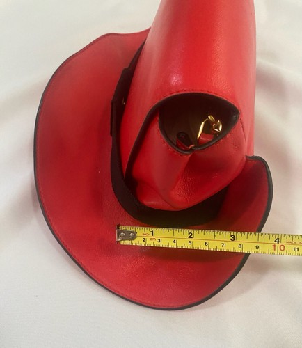 SS22 MOSCHINO Couture Jeremy Scott Red Hat Shaped Shoulder Wristlet Bag - Picture 13 of 15