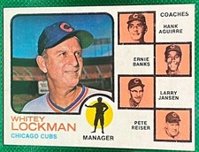 1973 Topps 81 Whitey Lockman Chiacgo Cubs