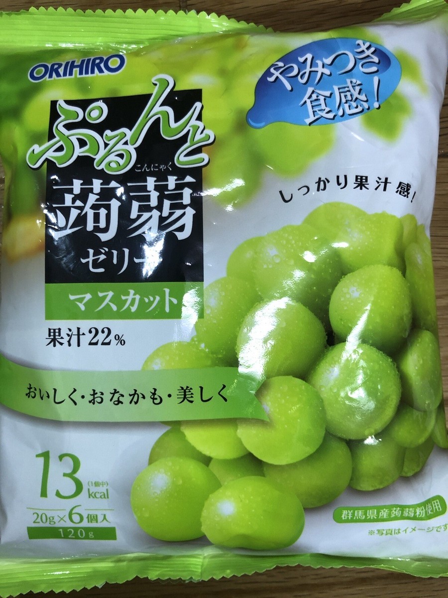 ORIHIRO Konnyaku Jerry Candy Snack Fruit Grape Peach Food 6