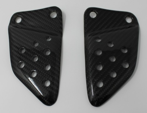 2003-2010 Buell XB9, XB12, XB12S, XB12R Front Heel Plates - 100% Carbon Fiber - Picture 2 of 4