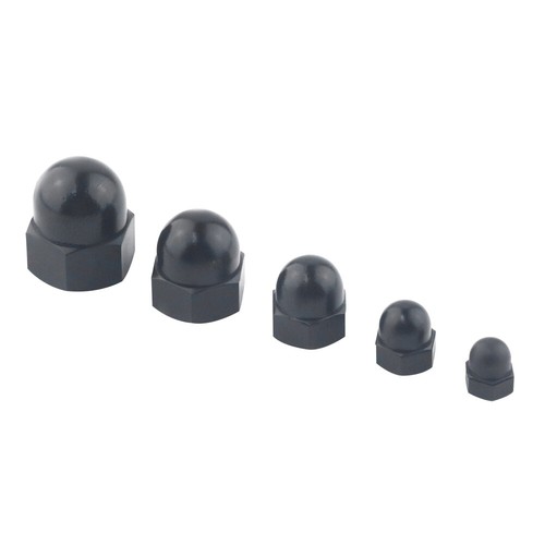130Pcs Black Nylon Acorn Nut Metric Inner Threaded Cap Nuts Assortment 7 Sizes - Picture 11 of 14