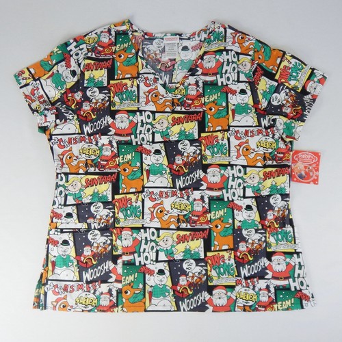 XL Weihnachten Urlaub Peeling Top Rudolph Rentier TV Medizin Zahnpflege Tierarzt