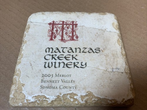 De colección 2003 Merlot MATANZAS Creek Bodega Sonoma Condado MONTAÑA RUSA CORCHO Parte inferior - Imagen 6 de 9