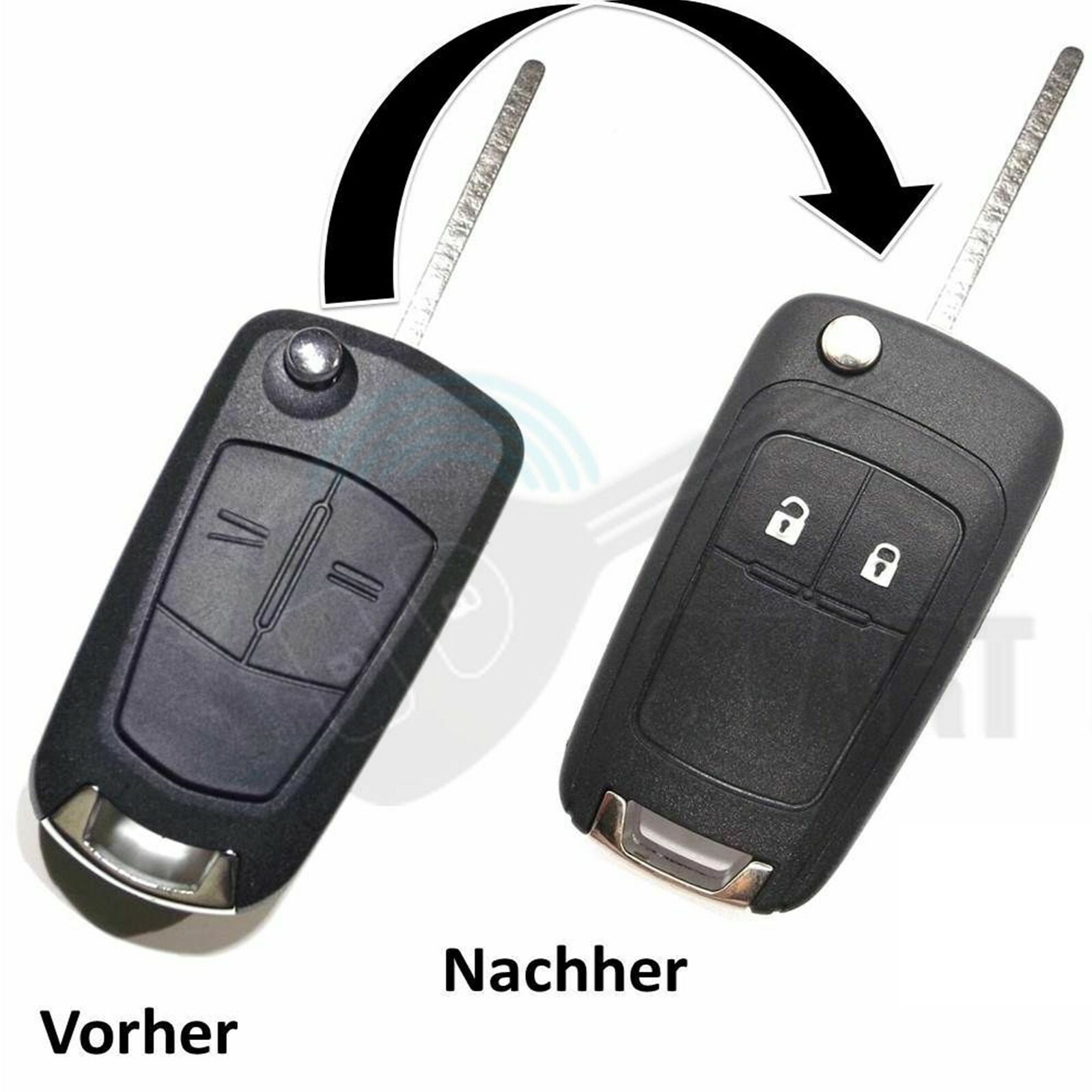 Funk Klapp Schlüssel für Opel Corsa D Zafira B Astra H 433 MHz Key Chiave  cle