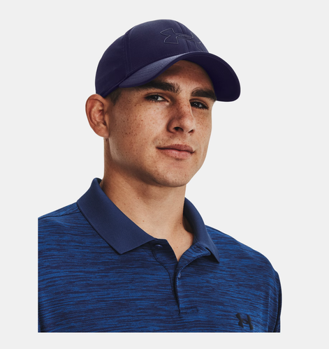 NEW! Under Armour Men's UA Storm Driver Golf Cap Hat - Blue & Gray - Sz M/L - 第 2/3 張圖片