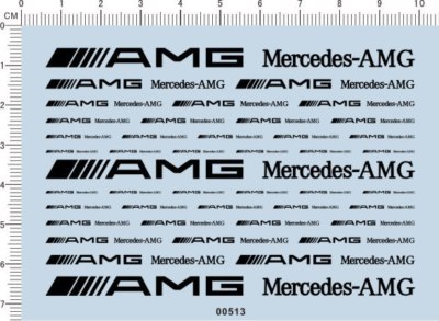 decals benchi for different scales(black) 00513