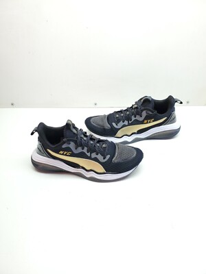 Mens Puma Shoes Lqdcell Tension New York City NYC Rare  Size 11 Black Gold