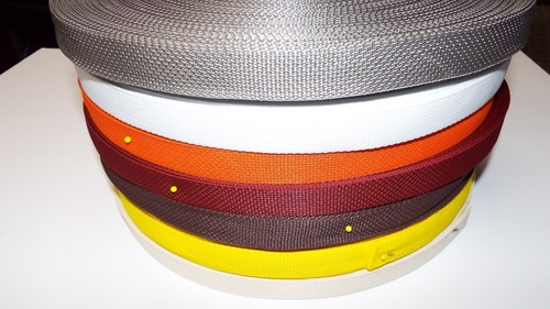 1" WIDE 100+ Yards BRIGHT YELLOW NYLON WEBBING STRAP BELT FABRIC Bag Tote Leash - Picture 23 of 24