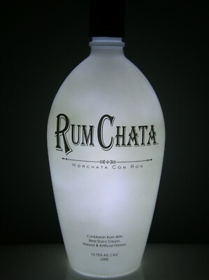 Rum Chata 1 Liter Display Lighted Bottle BRAND NEW (no alcohol)