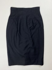 Dior 2 vintage ladies wool pencil skirt size 42 / 8