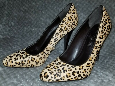 KILLER 50s BETTIE Pin Up BOMBSHELL Spike LEOPARD Heels PLATFORM Women 7 STILETTO