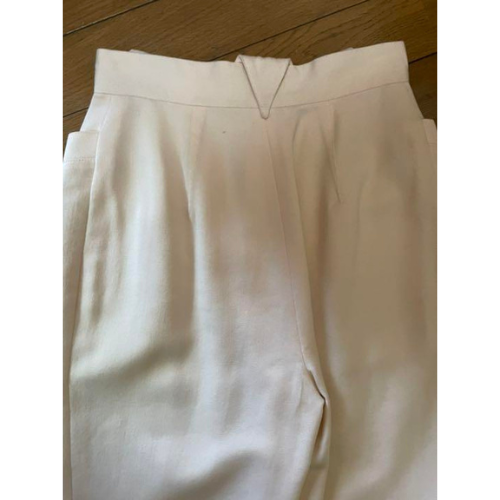 Thierry Mugler Seidenbluse Hose Setup schwarz weiß Größe 7 gebraucht unbenutzt - Bild 4 von 6