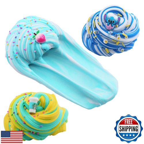 Sunool 6 Packs Butter Slime Kit,Non Sticky,Super Soft Sludge Toy, Birthday Gi - Picture 4 of 5