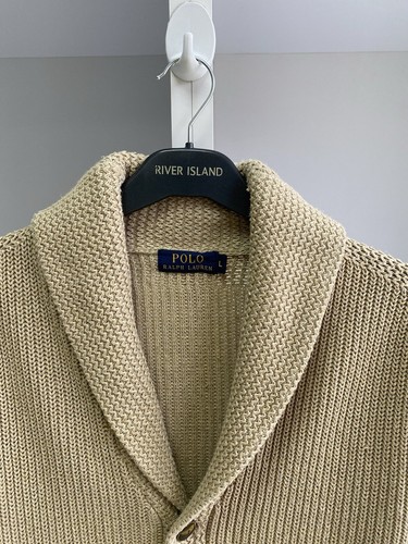 Vintage Polo Ralph Lauren Knitted Beige Cardigan - Picture 7 of 13