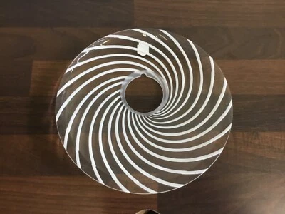 Hansa Murano Glass Bowl, 190 mm, for 5609210178, Spiral Bianca, Rarity, Cenedese