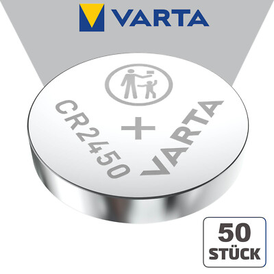 50x Varta CR2450 CR 2450 3 V Lithium Industrieware Bulk Batterie Knopfzelle