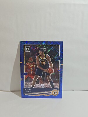 2020-21 Panini Donruss Optic - Blue Velocity Prizm #38 Myles Turner