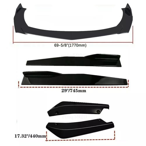 For 2002-2022 Mini Cooper S Front Bumper Lip Chin Spoiler /Side Skirt /Rear Lip - Picture 2 of 15