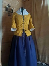 Colonial Reenactment or Elizabethan era Lined Fitted Jacket Set.